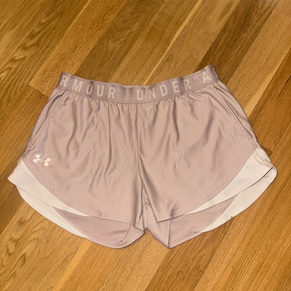 Under Armour Women's Light Pink Athletic Shorts